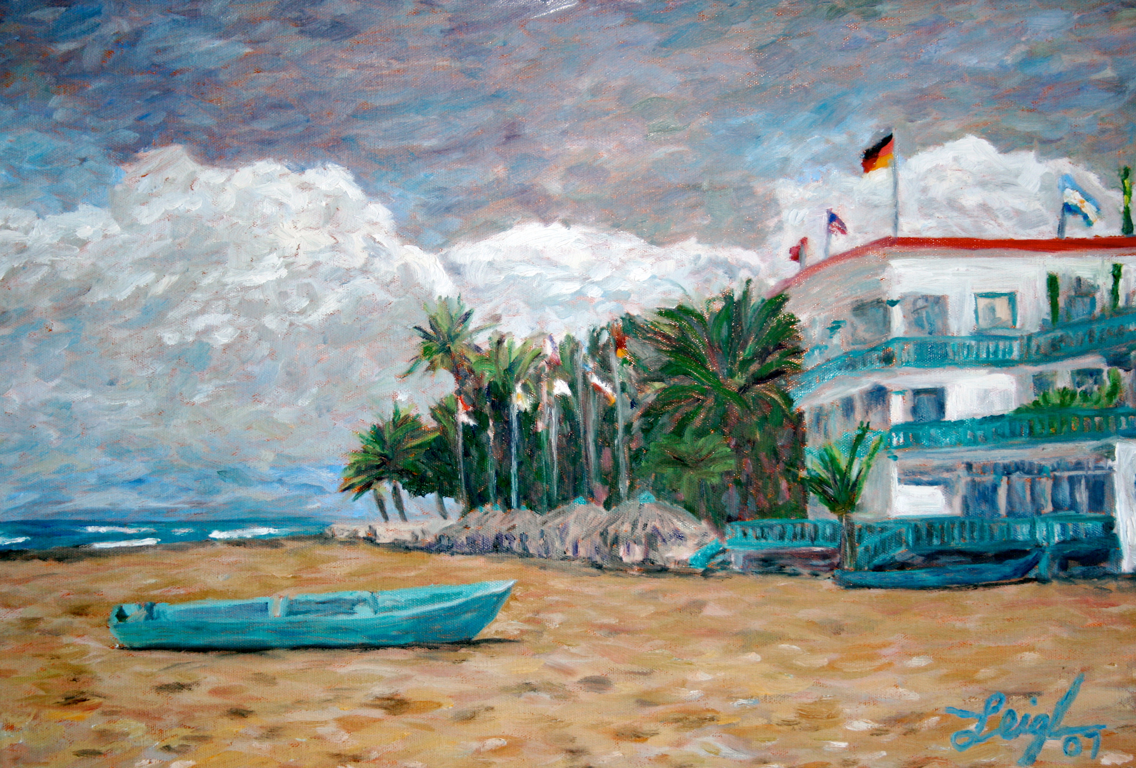 Cabarete Beach, facing East  ~  
Art & Beatriz Jacobson, 
Solana Beach, CA
2007  •   20 x 16