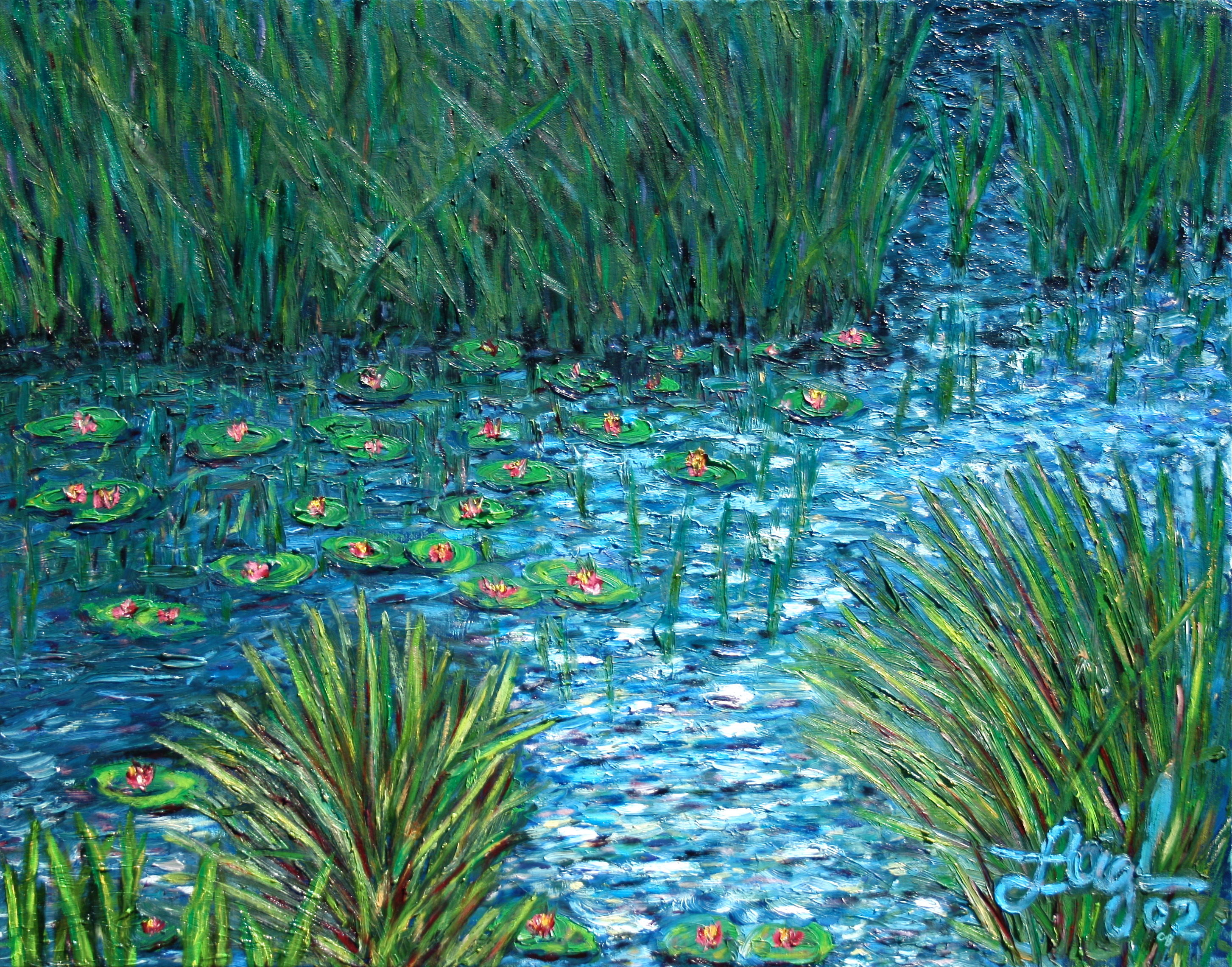 Water lilies  ~  
Neil Cohn, Chicago, IL
2002 (revised 2008)   •  22 x 28