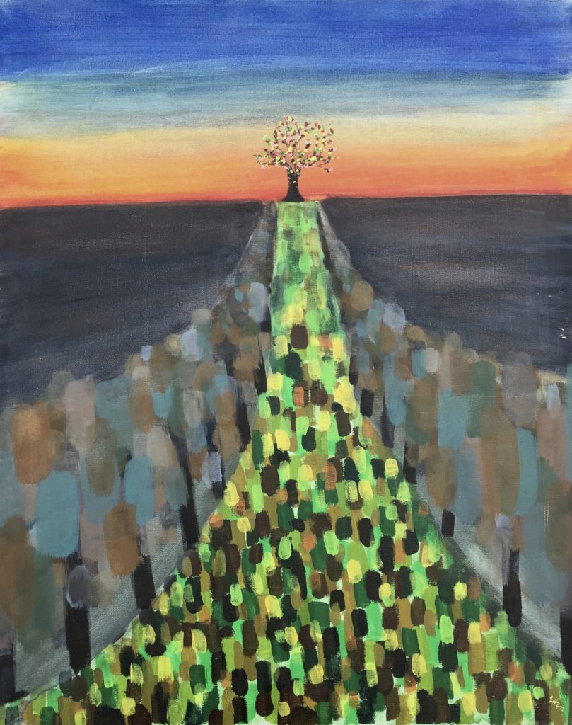 The Tree of Enlightenment  ~  
1972  •  24 x 30