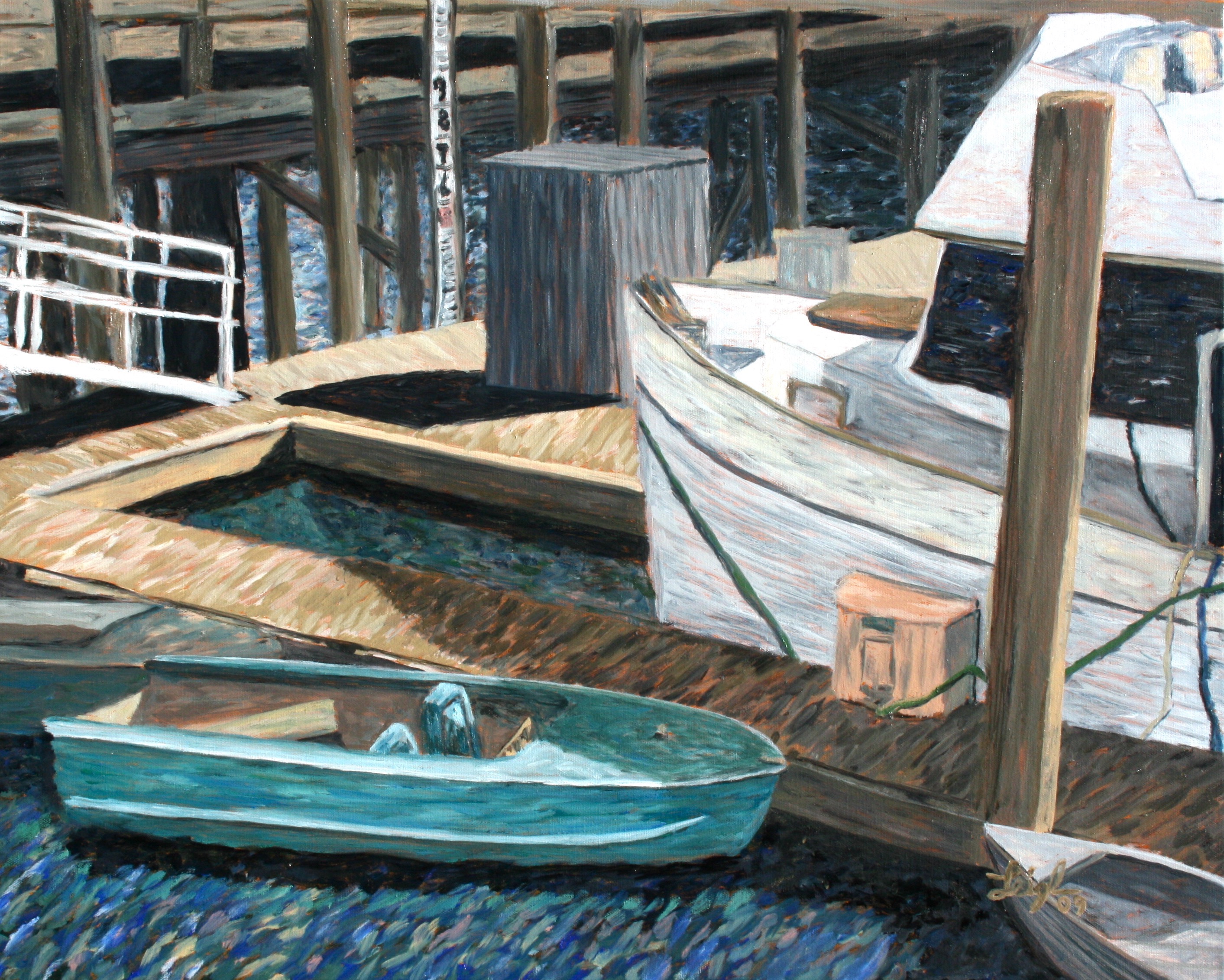 Dinghy at the Dock  ~  
Cate Baker-Pitts, New York, NY
2009 • 30 x 24
