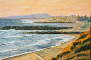Golden Sky over South Carlsbad State Beach  ~  
Melissa Rubbo, Escondido, CA
2013 • 30 x 24