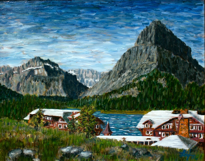 Many Glacier Lodge  ~  
Private collection, Bigfork, MT
2006 • 16 x 20