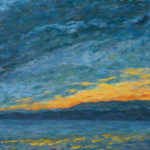 Sunset over Flathead Lake  ~  
John Webster and Francesca Droll, Bigfork, MT 
2010 • 11 x 14