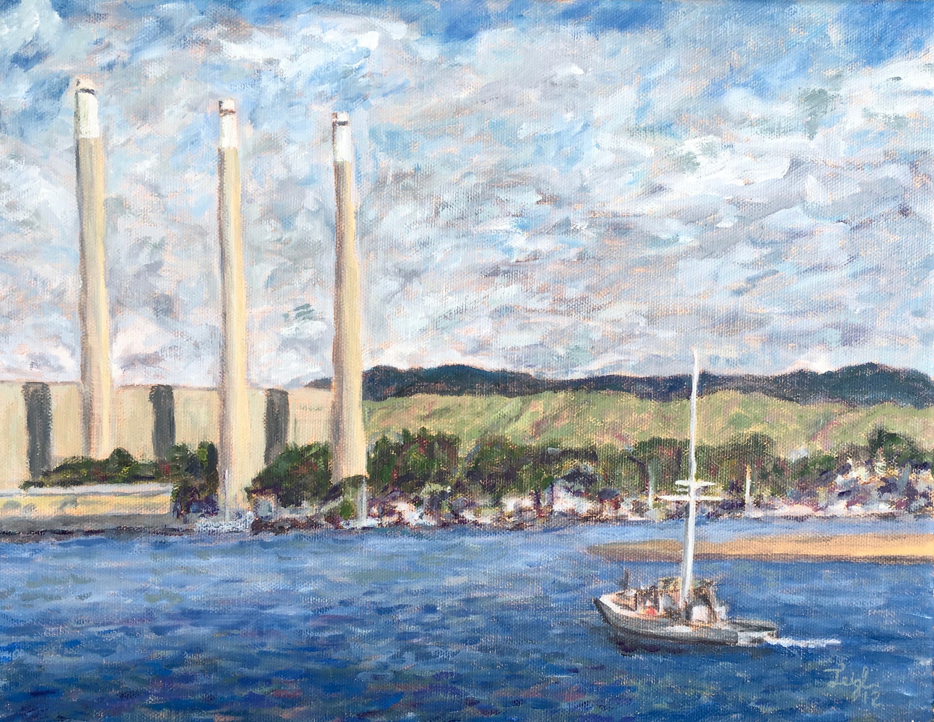 Coming into MB Harbor  ~  
2012  •  14 x 11