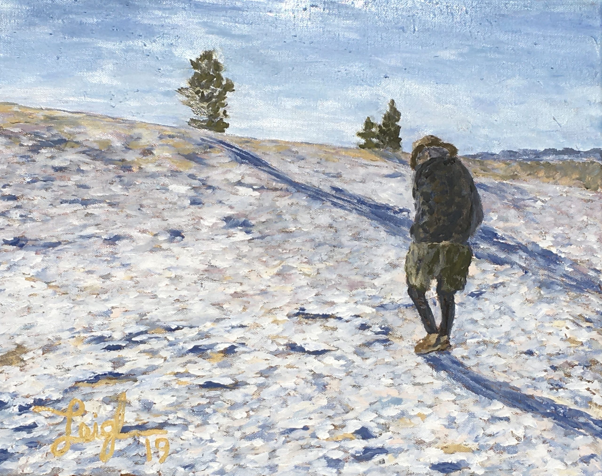 Rory in the Snow  ~  Rory & Louisa Donaldson, Denver, CO  2019  •  20 x 16