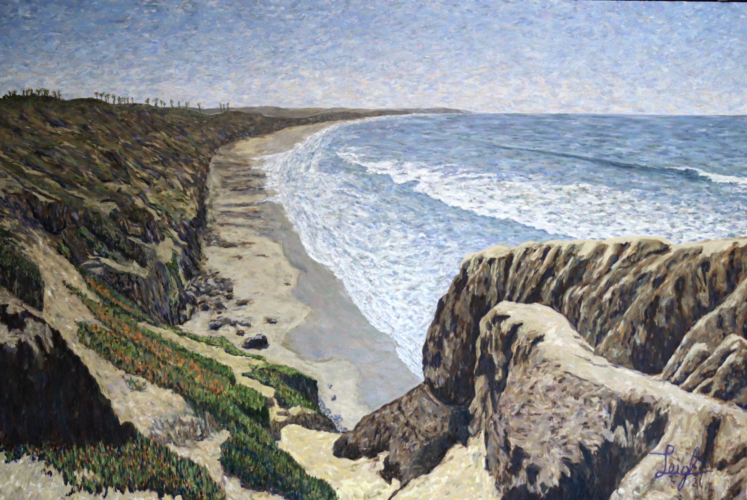Turnaround Beach, Carlsbad 
(2021)  72 x 48  Not Available  •  On Loan from private party