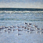 Pam's Terns (right canvas of diptych) 
2022  •  48 x 36