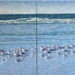 Pam's Terns (diptych)
2022  •  96 x 36 ~ Pamela Whitfield, San Diego [$1,500 donated to the Ocean Conservancy]