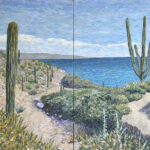 Sea of Cortez (2024) 72 x 48 diptych, Kyle & Nicole Negus, Carlsbad, CA