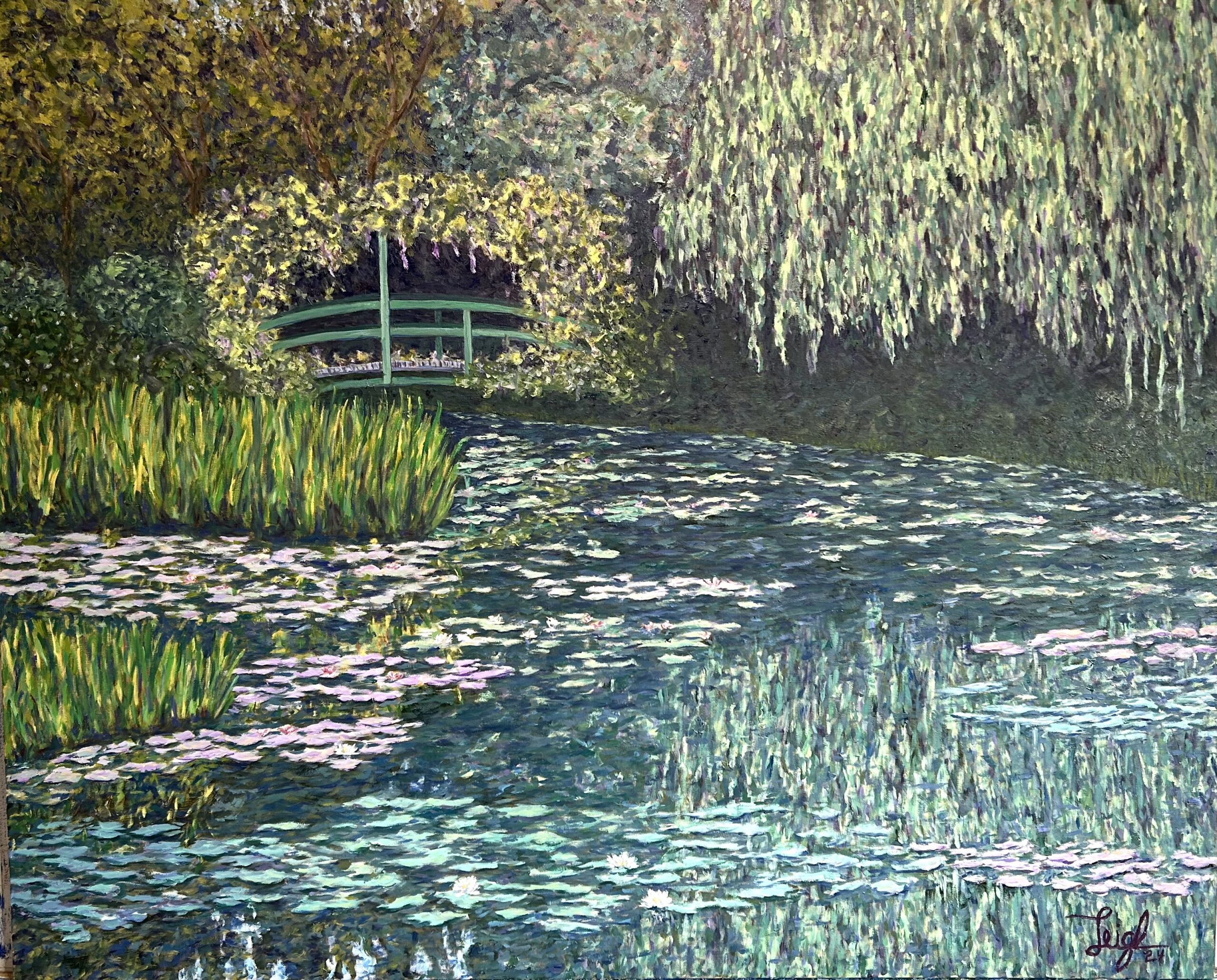 Monet's Japanese Bridge (2024) 60 x 48